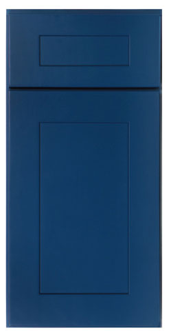 Shaker Navy Blue Natural Interior Cabinet Door Style